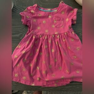 Pink and Gold Kids Sun Dress